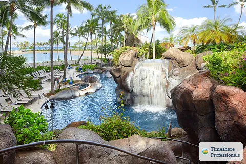 Resort pool at Grand Waikikian By Hilton Grand Vacations Club HGVC