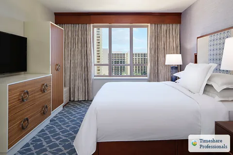 Example bedroom at Grand Waikikian By Hilton Grand Vacations Club HGVC