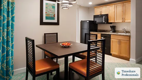 Example living and dining area at Harborside Resort At Atlantis