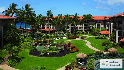 Resort overview at Marriotts Waiohai Beach Club