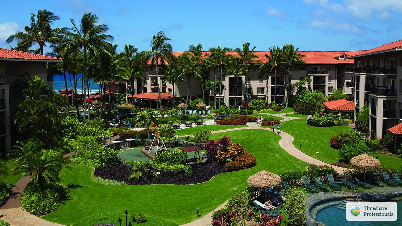 Resort overview at Marriotts Waiohai Beach Club