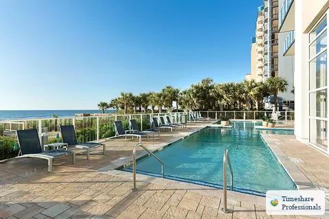 Resort pool at Ocean 22 By Hilton Grand Vacations HGVC