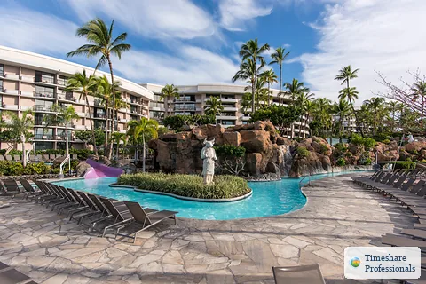 Resort pool at Ocean Tower At Hilton Waikoloa Village