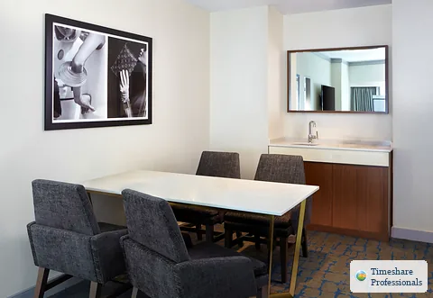 Example living and dining area at Residences By Hilton Club The