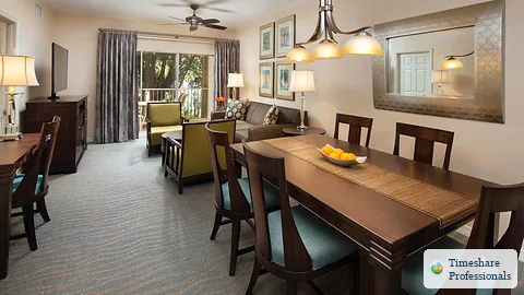 Example living and dining area at Sheraton Vistana Resort