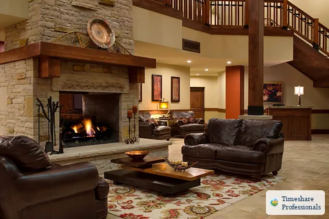Lobby at Sunrise Lodge, A Hilton Grand Vacations Club