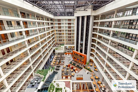 Lobby at The District By Hilton Club